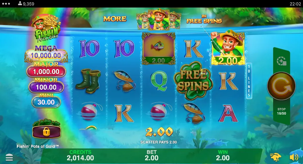 Fishin' Pots of Gold Collect Feature
